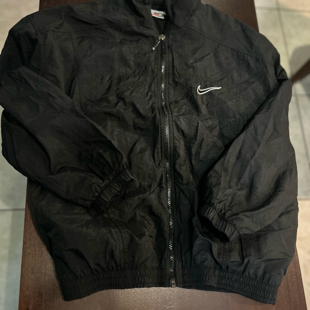 Nike women’s  Black Windbreaker Jacket with Logo